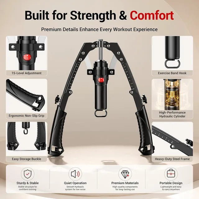 Handle, frame and adjustment details